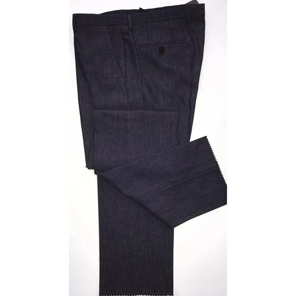 Boss Hugo Boss Central Mens Navy Dress Pants Size 32R US NWT $255 - Picture 1 of 12